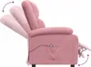 vidaXL Recliner elettrico in velluto rosa Anteprima dell’immagine prodotto 7
