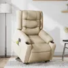vidaXL Elektrischer Massagesessel mit Aufstehhilfe Creme Produktbild-Vorschau 2