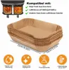 200 Packungen Heißluftfritteusen-Backpapier, saugfähig und Produktbild-Vorschau 2