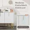 OKWISH Buffet 3 Portes avec Étagères Réglables, Meuble de Voir les images du produit 5