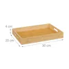 Vassoio Relaxdays in bambù, A x L x P: 4 x 30 x 20 cm, Anteprima dell’immagine prodotto 4