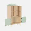 sweeek - Kinderbücherregal, 2 Türen und 4 Regale - Grün Produktbild-Vorschau 2