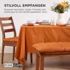 HOMESCAPES Polštář na lavici 2ks oranžový 100% bavlna Náhled obrázku produktu 7