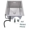 ANW HOME Lavello Cucina sottotop 37x45 cm acciaio inox 1 Anteprima dell’immagine prodotto 1