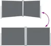 vidaXL Ausziehbare Seitenmarkise Anthrazit 140 x 1000 cm Produktbild-Vorschau 5