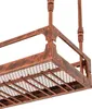 Close-up of a metal wine rack with a rustic, industrial finish. Podgląd zdjęcia produktu