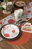 50 runde Tischsets orange terracotta Vlies Ø 34 cm Einweg Produktbild-Vorschau 3