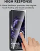 A hand is shown touching a smartphone screen with a screen protector applied. Produktbild-Vorschau