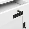 vidaXL Armadio per ufficio bianco 90x40x102 cm acciaio Anteprima dell’immagine prodotto 10