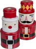 Gebäckdosen Metall Keksdose Nussknacker Weihnachtsmann 2x Produktbild-Vorschau 1