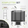 Juskys Trampolin JumpMaster M Ø 183 cm mit Sicherheitsnetz Produktbild-Vorschau 5