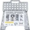 Klapphocker, Klapptritt, Tritthocker Grau Faltbar H 22cm Produktbild-Vorschau 2