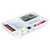 A set of modular white drawer organizers filled with office supplies. Náhľad obrázku produktu