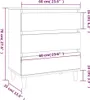 vidaXL Příborník Sonoma Dub 60x35x70 cm výrobek ze dřeva Náhled obrázku produktu 8