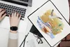 MuchoWow® Laptop Hülle 13 Zoll Boot - Vogel - Aquarell Produktbild-Vorschau 2