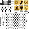 200 LED-lichtnet, 3 x 2 meter, warmwit. Lichtketting met Productafbeelding-voorbeeld 11