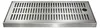 A stainless steel drip tray with a perforated surface. Produktbild-Vorschau