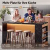 Isola da cucina Flieks con illuminazione a LED e presa di Anteprima dell’immagine prodotto 7