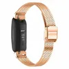 Strap-it Fitbit Inspire Edelstahlarmband (Roségold) Produktbild-Vorschau 2