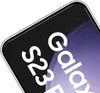 A close-up of a smartphone screen showing the text 'S23 FE Galaxy'. Produktbild-Vorschau