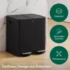 CASABEL Doppel-Küchenmülleimer 2x15L aus Edelstahl, Produktbild-Vorschau 2