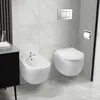 Balneo Hänge Bidet ASOX Spülrandlos Wandmontage Keramik Produktbild-Vorschau 2