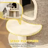 Škrabadlo pro kočky PawHut, výška 61 cm, s 2 úkryty, béžové Náhled obrázku produktu 7