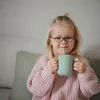 Silikonowy kubek treningowy Mushie ze słomką Powder Blue Podgląd zdjęcia produktu 3
