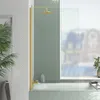 Badewannenfaltwand 140x80 cm MARWELL Duschwand für Produktbild-Vorschau 1