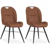 MX Sofa Shelton Esszimmerstuhl – Cognac (2er-Set) Produktbild-Vorschau 3