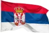 PHENO FLAGS Serbien Flagge 90 x 150 cm Serbia Serbische Produktbild-Vorschau 1