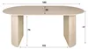 Table à manger FURNLUX Romano Beige 180 cm / Couleur Voir les images du produit 6