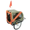 Carrosse pour chien Remorque de vélo Pliable avec fenêtres Voir les images du produit 5