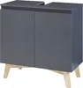 Waschbeckenunterschrank 'Overath' 60x60x30cm Grau Produktbild-Vorschau 2