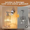 ZMH Wandleuchte Kristall Wandlampe Innen Wandbeleuchtung Produktbild-Vorschau 8