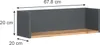 Wandregal Vicco Viktor Anthrazit/Goldkraft Eiche 67.8 x 20 Produktbild-Vorschau 2