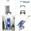 Collage of four images showing different aspects of an Andersen Shopper trolley. Podgląd zdjęcia produktu