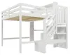 Lit mezzanine 140 x 200 cm avec éclairage LED et escalier Voir les images du produit 14