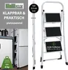 Trittleiter 3-stufig klappbar 150 kg Anti-Rutsch Produktbild-Vorschau 6