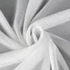 A close-up, swirled view of white sheer fabric, likely a curtain or drapery. Produktbild-Vorschau