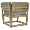 The Living Store Gartensofa mit Armlehnen und Kissen Produktbild-Vorschau 8