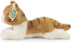 RAPPA Gatto di peluche sdraiato marrone e bianco 20 cm Anteprima dell’immagine prodotto 3