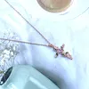 Kruis-infinitiefhanger ketting, kristal hart, blad, kruis, Productafbeelding-voorbeeld 7