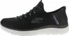 Side view of a black Skechers Slip-Ins sneaker with a white sole. Náhled obrázku produktu