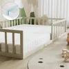 Bodenbett aus Metall Vitalispa Minno Greige 120x200 mit Produktbild-Vorschau 4