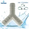 tecuro Y-Verbindungssatz für Ablaufschläuche Ø 19-21 mm von Produktbild-Vorschau 2