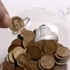 Przezroczysta Szklana Skarbonka Świnka na Monety, Banknoty Podgląd zdjęcia produktu 3