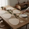 Platzdeckchen-Set 6-tlg., grau/beige, Kunstleder, 30x40,5 cm Productafbeelding-voorbeeld