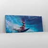 Bild auf Leinwand - Leinwandbild - Einteilig - Surfen Frau Produktbild-Vorschau 4