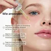 A close-up of a woman's face with a dropper applying serum, accompanied by instructions. Náhľad obrázku produktu
